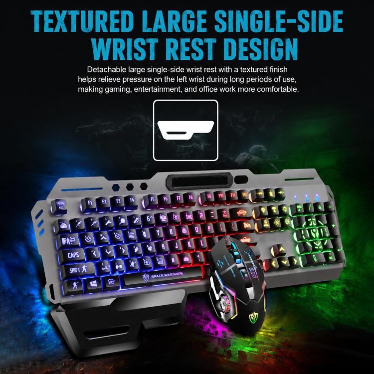SHIPADOO GT700 Illuminated Wired Gaming Keyboard and 6D 4800DPI Mouse Set(White) - Image 7