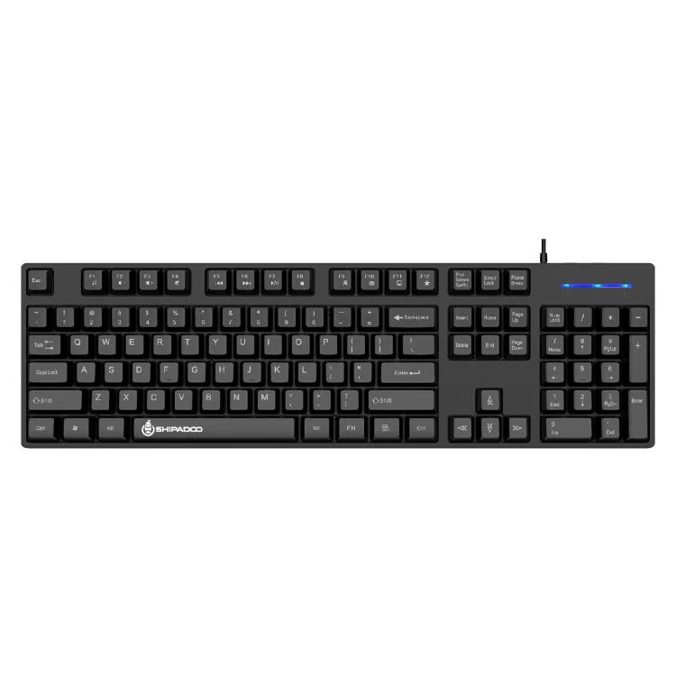 SHIPADOO K600 Wide System Compatibility Ergonomic Wired Keyboard(Black) - Image 2