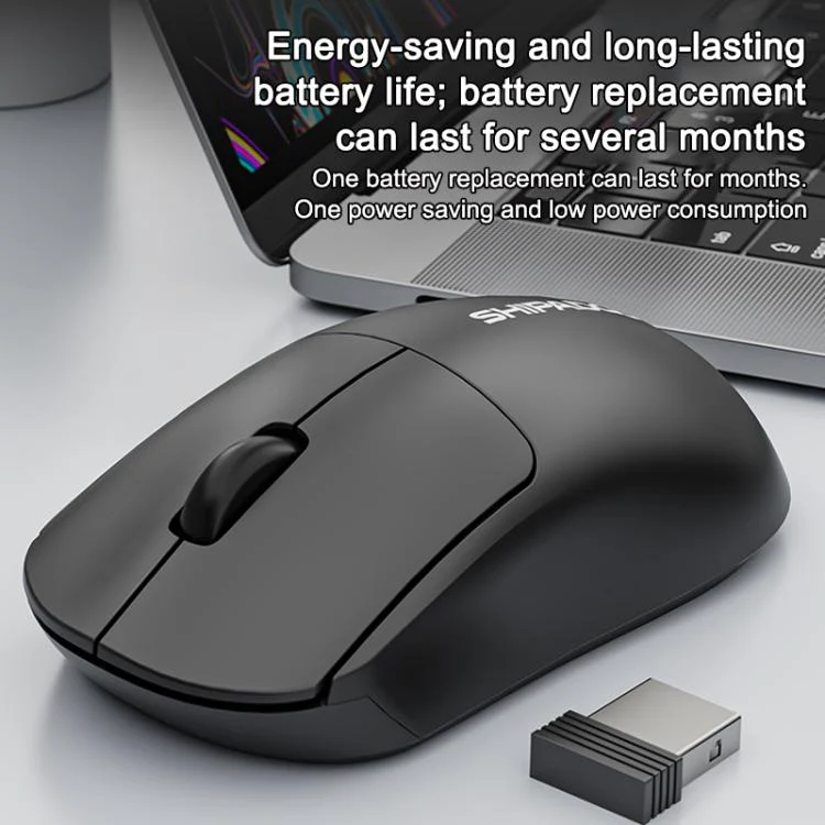 SHIPADOO W200 Office And Gaming 2.4G Wireless Mouse(Black) - Image 3