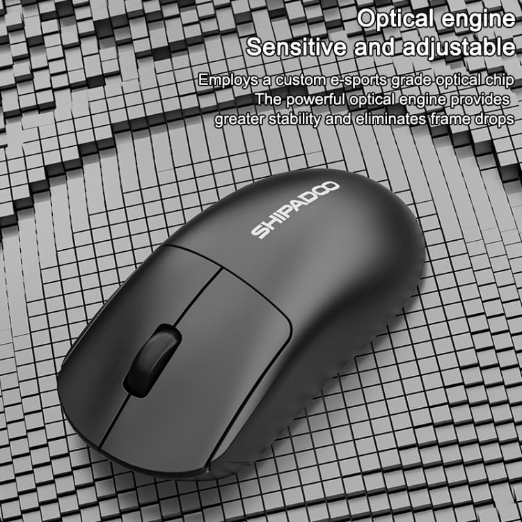 SHIPADOO W200 Office And Gaming 2.4G Wireless Mouse(Black) - Image 7