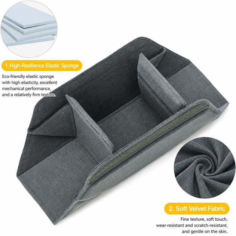 Shockproof DSLR Camera Bag Polyester Thickened Insert Organizer(Grey) - Image 5