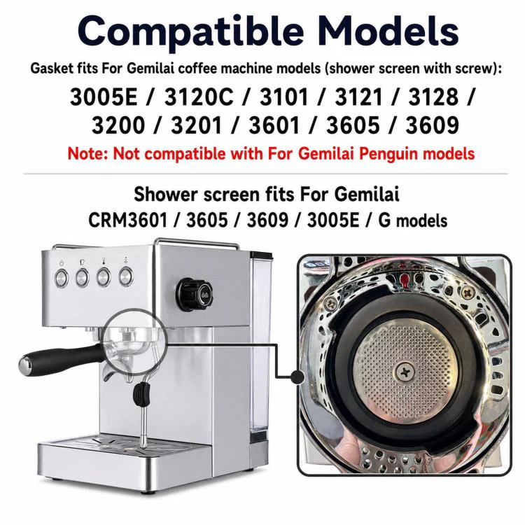 Shower Screen For Gemilai CRM3605 / CRM3601 / CRM3005E Espresso Machine - Image 5