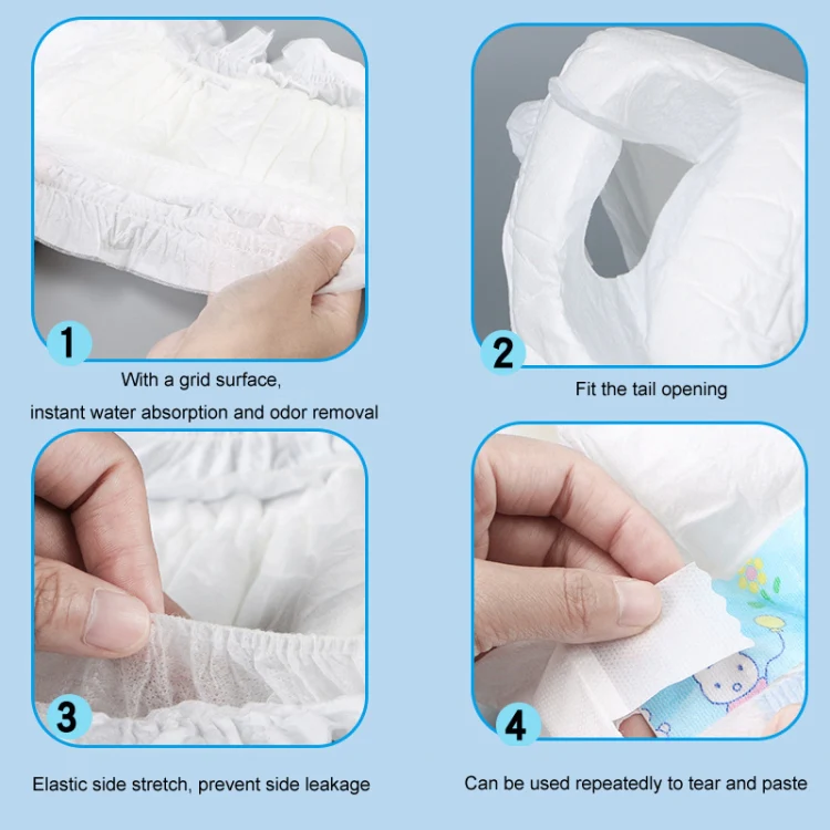 SHUERMEI Disposable Pet Diapers Menstrual Pants, Size: Female XS 10pcs /Pack - Image 8