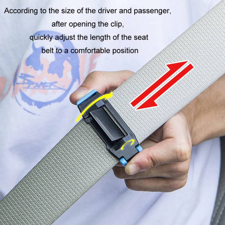 SHUNWEI 1pair Car Safety Belt Limiter Anti-Stranglehold Clip(Black) - Image 4