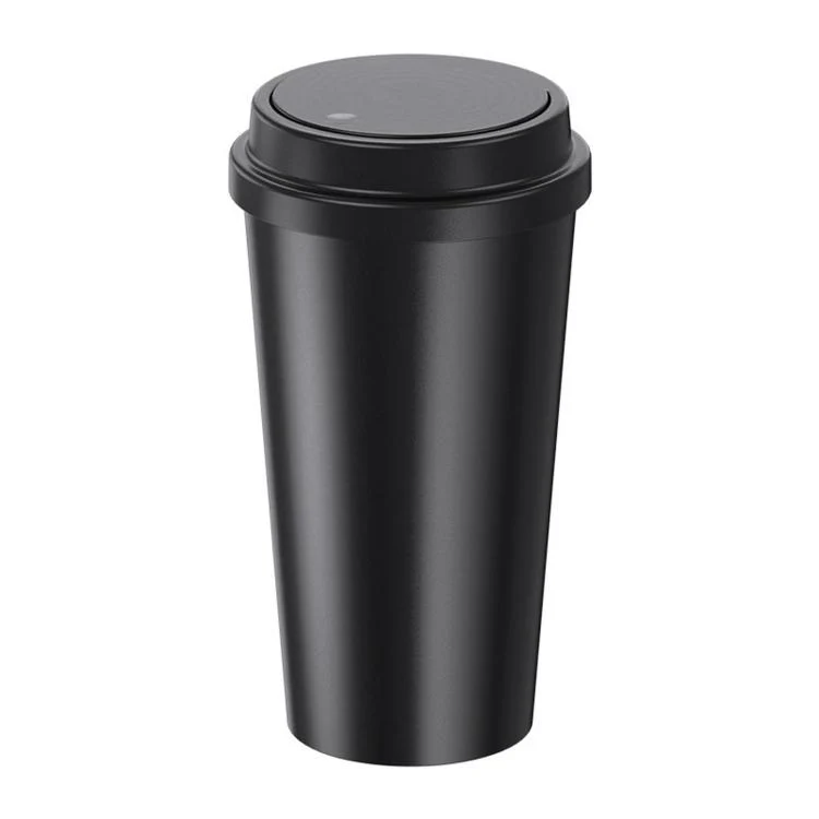 SHUNWEI Portable Round Car Water Cup Holder Miscellaneous Item Storage Box(Black) - Image 2