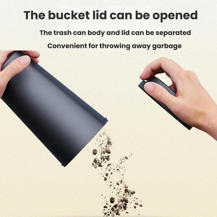 SHUNWEI Portable Round Car Water Cup Holder Miscellaneous Item Storage Box(Black) - Image 5