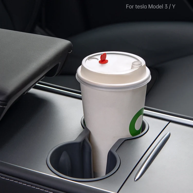 SHUNWEI SD-1054 Car Water Cup Holder for Tesla Model 3 / Y 2021-2022(Black) - Image 6