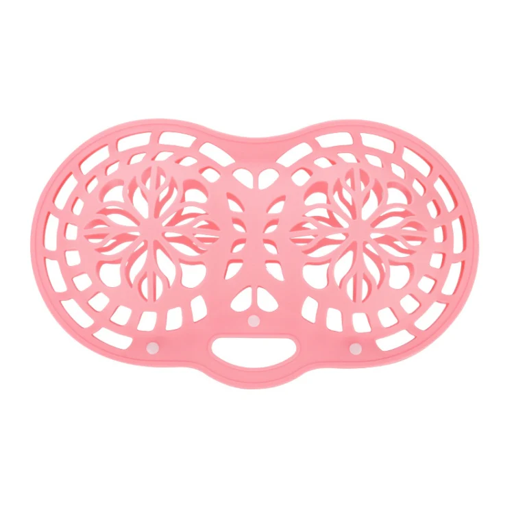 Silicone Bra Laundry Bag Anti-Distortion Filter Washing Protective Bag For Washing Machine(Pink)