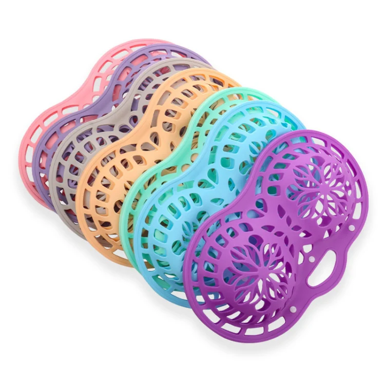 Silicone Bra Laundry Bag Anti-Distortion Filter Washing Protective Bag For Washing Machine(Pink) - Image 3