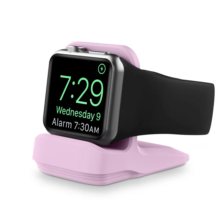 Silicone Charging Holder for Apple Watch(Purple) - Image 2