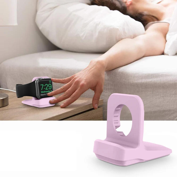 Silicone Charging Holder for Apple Watch(Purple) - Image 6