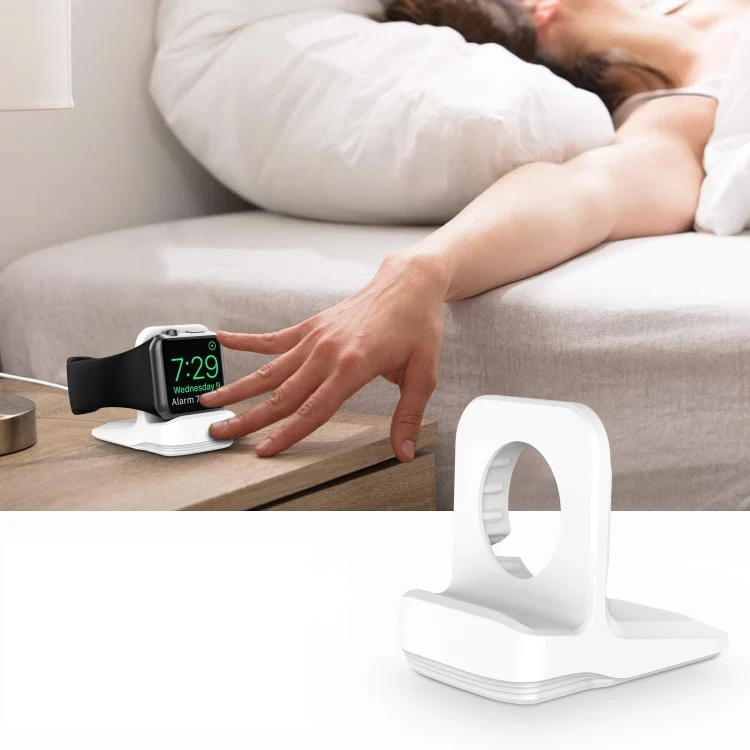 Silicone Charging Holder for Apple Watch(White) - Image 6