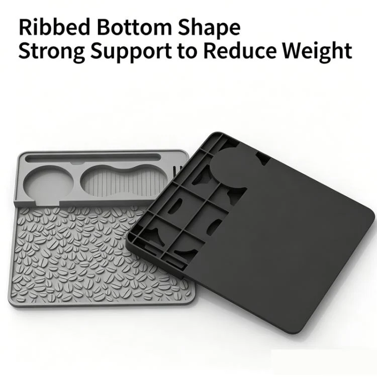 Silicone Espresso Tamping Mat Multi-Function Coffee Tamper Holder Station Non-Slip Espresso Bar Mat(Gray) - Image 5
