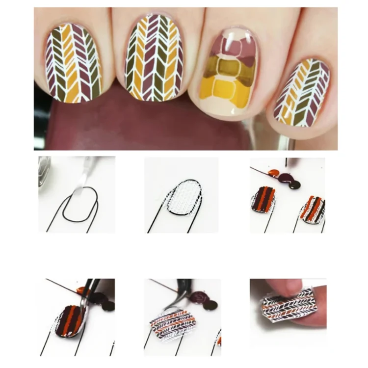Silicone Manicure Pads Nail Sticker Printing Filling Coloring Pads(21x15cm B) - Image 5