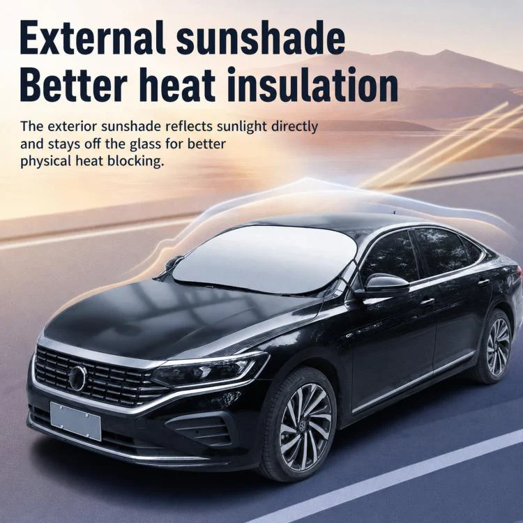 Silver Coated Car Front Windshield Sunshade Vehicle Heat Insulation Sun Shield, Size: 140 x 80cm - Image 4