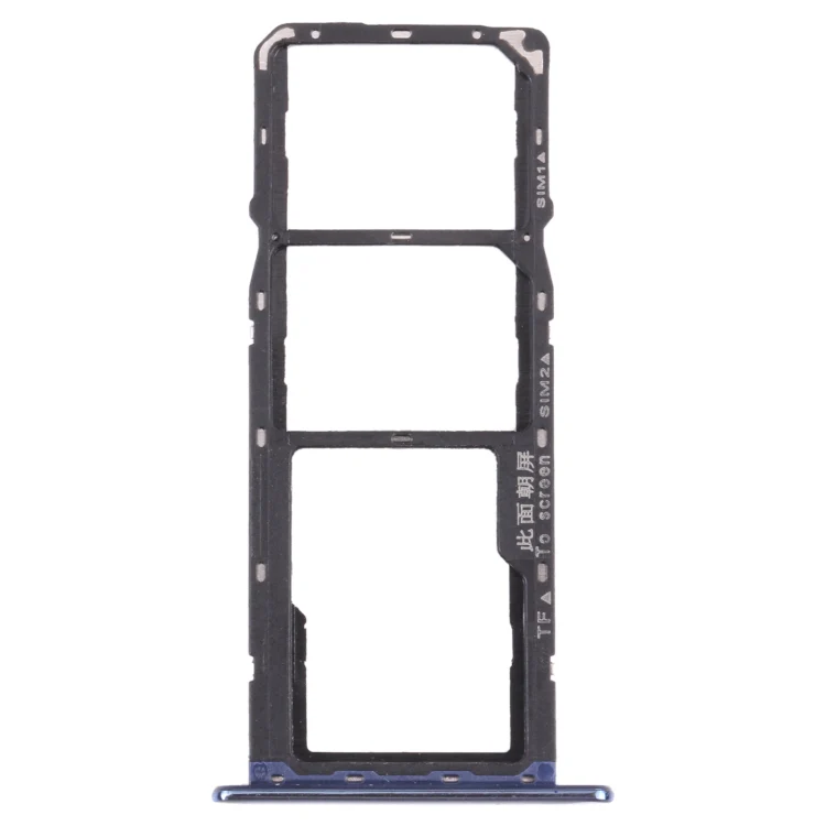 SIM Card Tray + SIM Card Tray + Micro SD Card Tray for Huawei Y6 (2018) (Blue)