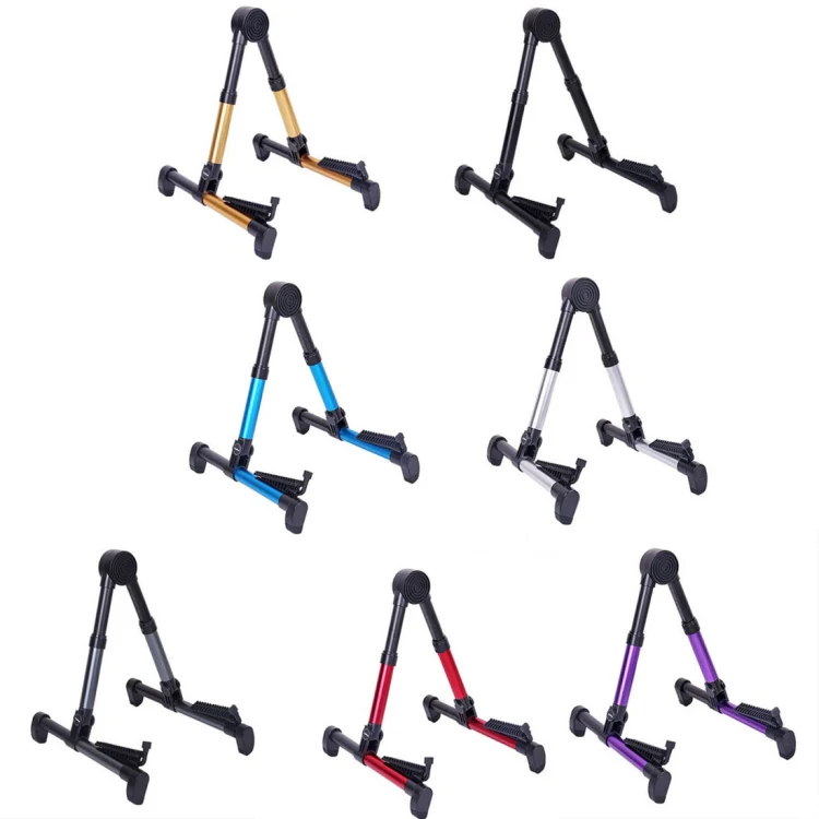 Simple Folding Vertical Guitar Violin Ukulele Bracket Musical Instrument Stand - Image 4