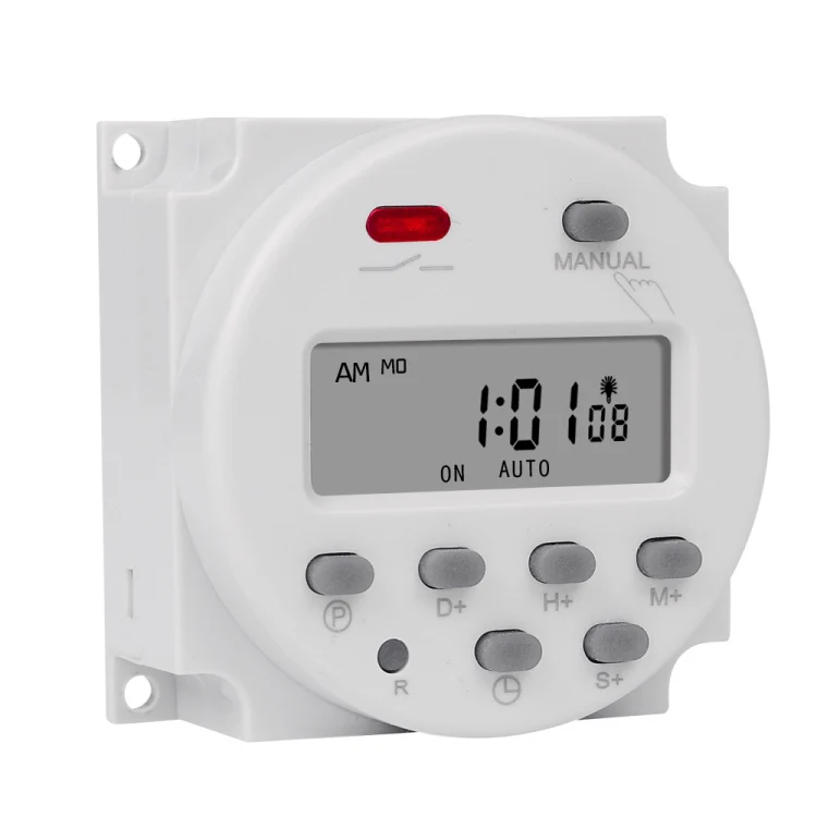 SINOTIMER CN101S-4 12V 1 Second Interval Digital LCD Timer Switch 7 Days Weekly Programmable Time Relay - Image 2