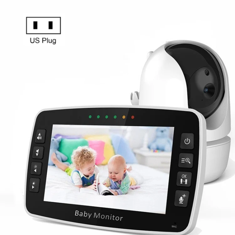 SM43A 4.3inch Color Display Night Vision Smart Zoom Baby Monitor Camera(UK Plug) - Image 2