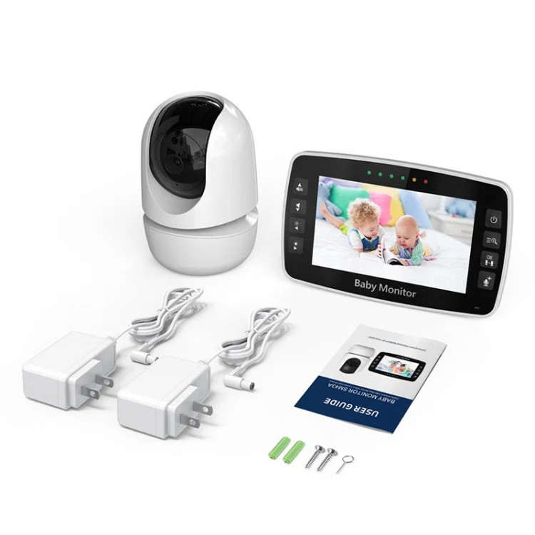 SM43A 4.3inch Color Display Night Vision Smart Zoom Baby Monitor Camera(UK Plug) - Image 3