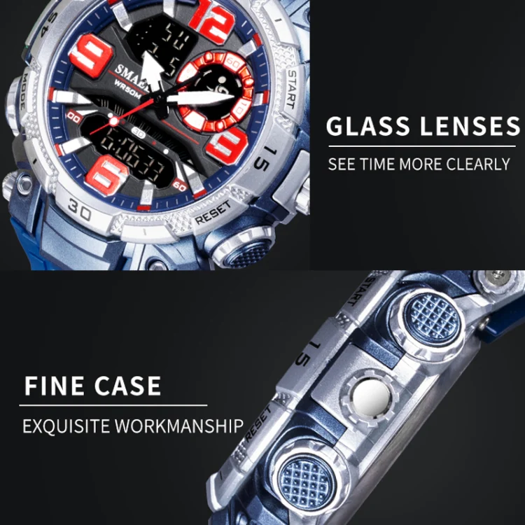 SMAEL 1921 Outdoor Sports Waterproof Men Luminous Time Watch Electronic Watch(Black) - Image 3