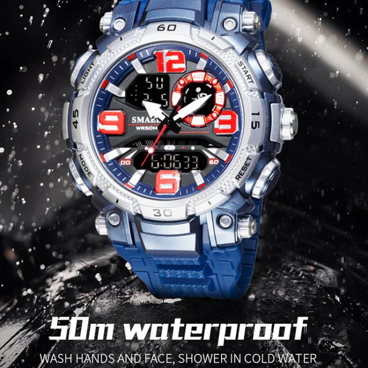 SMAEL 1921 Outdoor Sports Waterproof Men Luminous Time Watch Electronic Watch(Black) - Image 5
