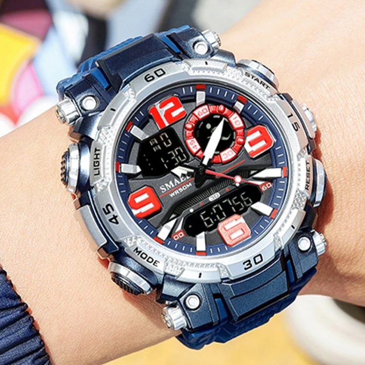 SMAEL 1921 Outdoor Sports Waterproof Men Luminous Time Watch Electronic Watch(Black) - Image 7
