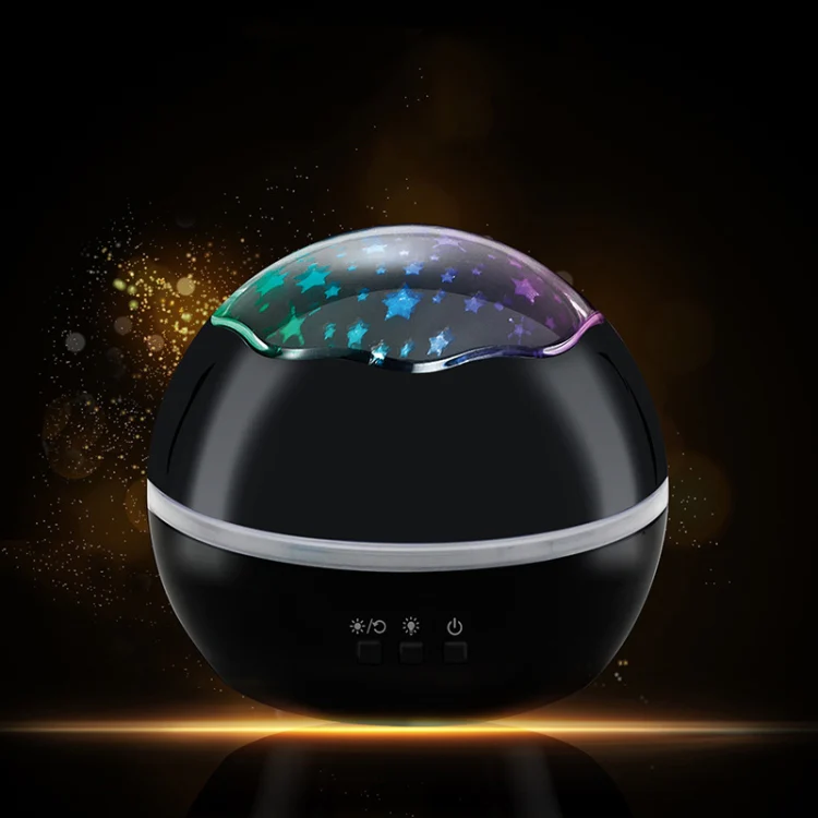 Small Ball USB Rotating Starry Sky Ocean Projector Night Light(Pink) - Image 10