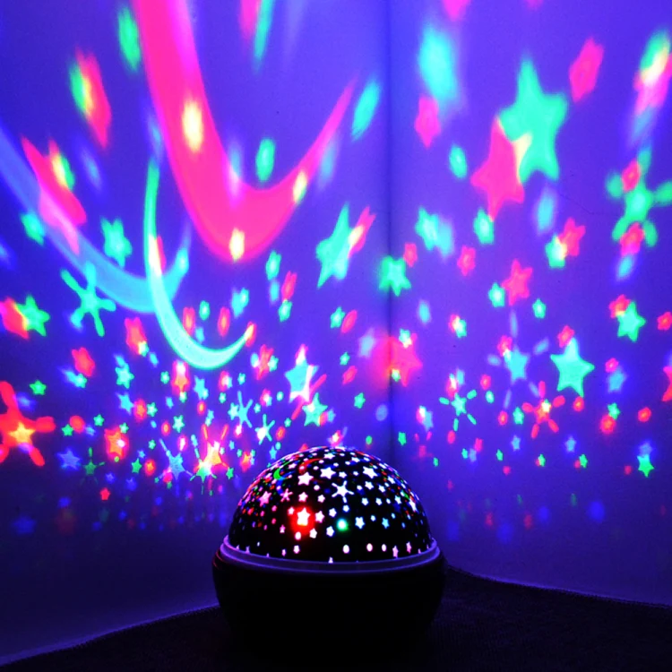 Small Ball USB Rotating Starry Sky Ocean Projector Night Light(White) - Image 3
