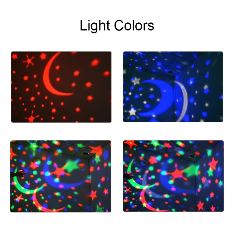 Small Ball USB Rotating Starry Sky Ocean Projector Night Light(White) - Image 9
