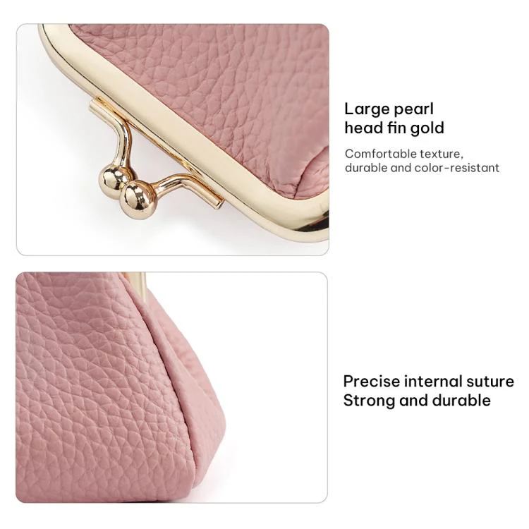 Small Clip Locking Coin Purse(Caramel) - Image 10