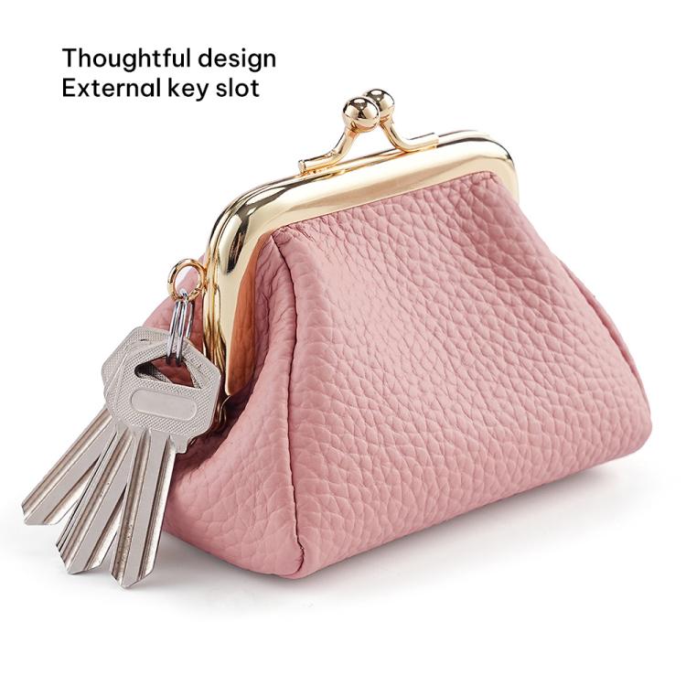 Small Clip Locking Coin Purse(Wine Red) - Image 6