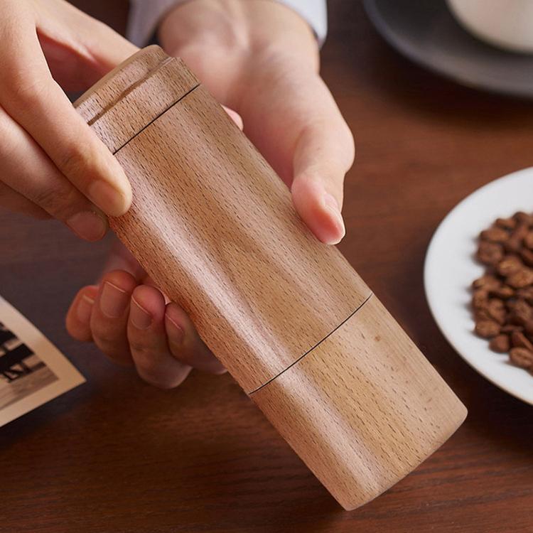 Small Portable Adjustable Hand-cranked Coffee Grinder, Specifications: Beechwood Long - Image 7