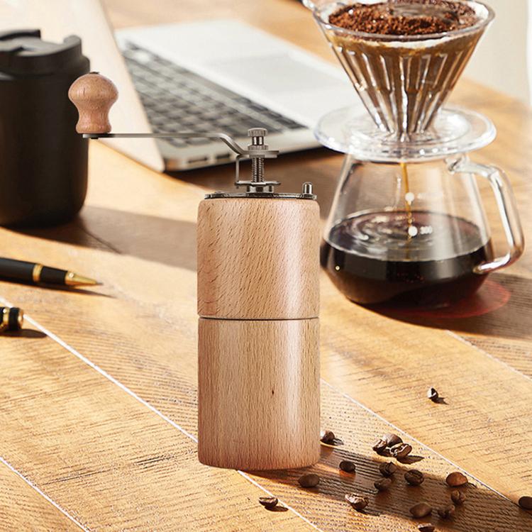 Small Portable Adjustable Hand-cranked Coffee Grinder, Specifications: Beechwood Small - Image 6