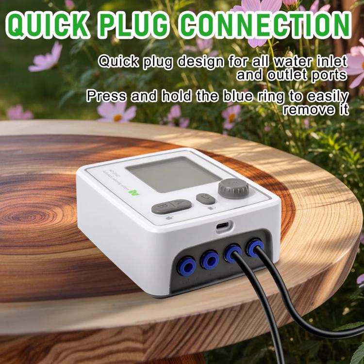 Smart Dual-Pump Watering System Potted Plant Timed Automatic Dripper, Spec: Adjustable Drip Arrow EU Plug - Image 6