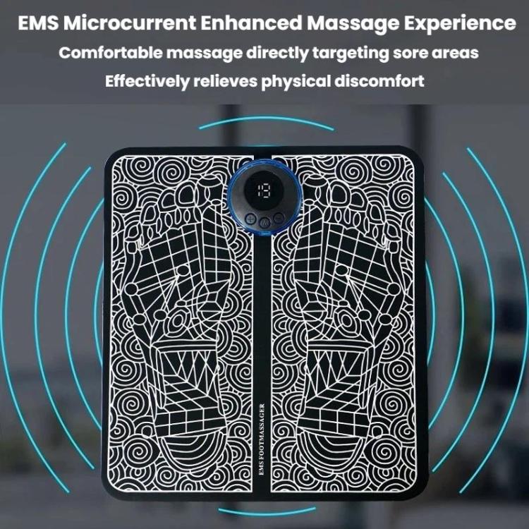 Smart Foot Massage Mat Pulsed Foot Massager, Spec: LCD Charging - Image 3