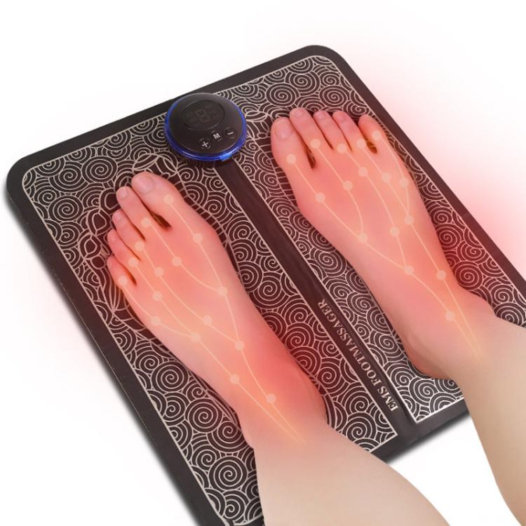 Smart Foot Massage Mat Pulsed Foot Massager, Spec: LCD Charging With Remote Control - Image 2
