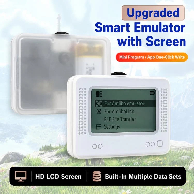 Smart Rechargeable Emulator With 1.2 inch LCD Screen(White) - Image 2