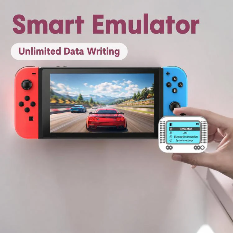 Smart Rechargeable Emulator With 1.2 inch LCD Screen(White) - Image 4