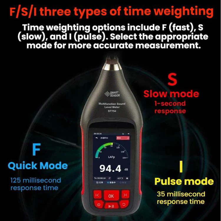 SMART SENSOR High-Precision Integrating Statistical Decibels Detector(ST754 English) - Image 9