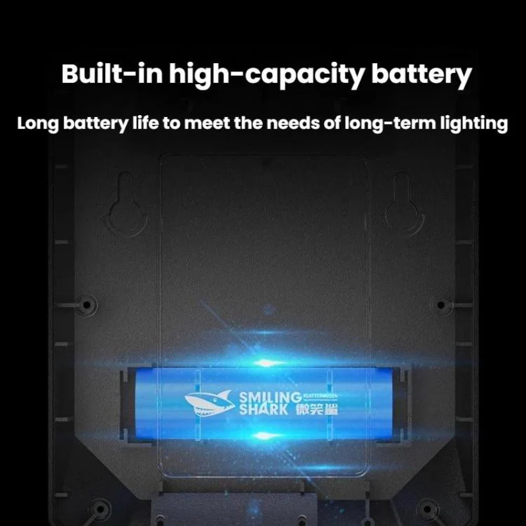 SMILING SHARK BD-068 Solar Motion Sensor Garden Light 3-Gear Foldable Outdoor Wall Lamp - Image 5