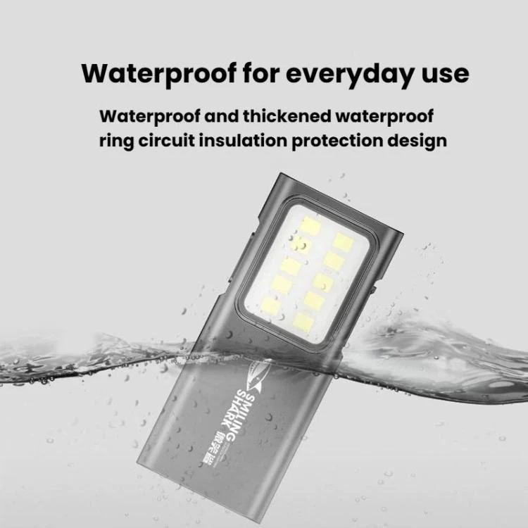SMILING SHARK TIP-065 Multi-Functional Mini COB Flood Work Light 4-Gear Dimmable Portable Lamp(Black) - Image 5