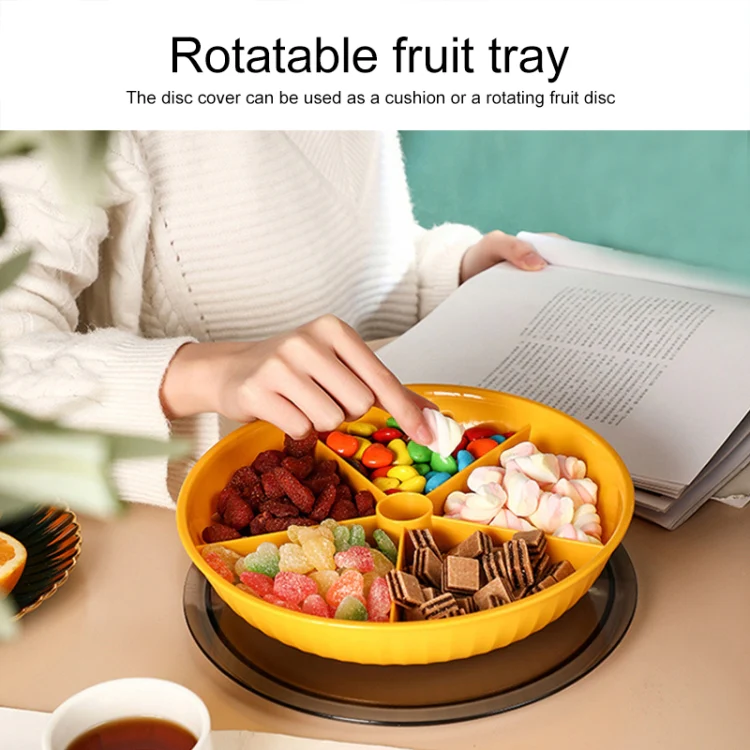 Snacks Dried Fruit Plate Multilayer Superimposed Fruit Plate Candy Plate, Specification: Three-layer (Bean Pink) - Image 6
