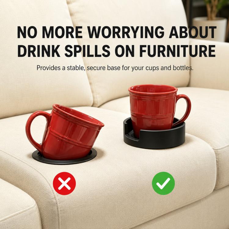Sofa Cup Holder Adapter Expander 3D-Printed PLA Couch Drink Holder Insert for Large Mugs & Tumblers, Size: Large - Image 3