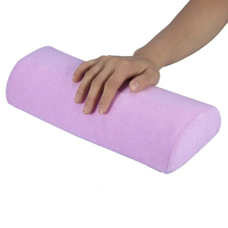 Soft Hand Rests Washable Hand Cushion Sponge Pillow Holder Arm Rests Nail Art Manicure Hand Pillow Cushion(Purple) - Image 2