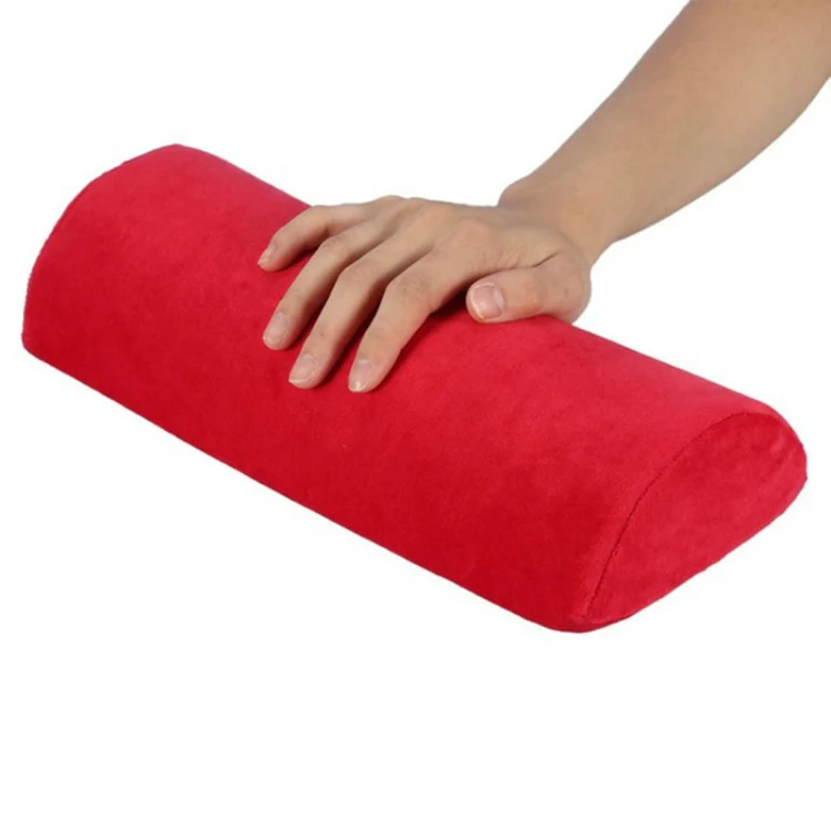 Soft Hand Rests Washable Hand Cushion Sponge Pillow Holder Arm Rests Nail Art Manicure Hand Pillow Cushion(Red) - Image 2