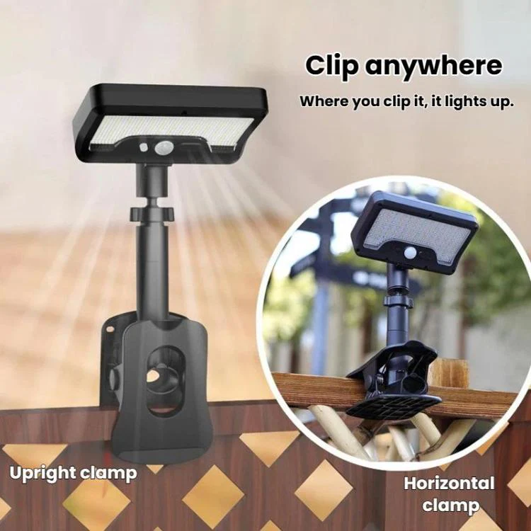 Solar Intelligent Motion Sensor Clip-On Light Outdoor Courtyard & Lawn Lamp, Spec: Three-Color Light White - Image 6