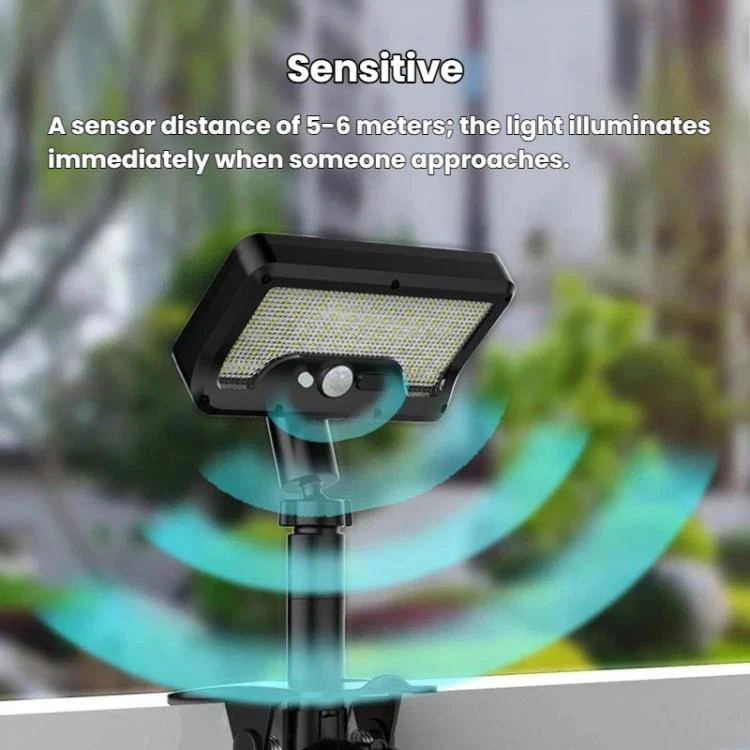 Solar Intelligent Motion Sensor Clip-On Light Outdoor Courtyard & Lawn Lamp, Spec: Warm Light - Image 3