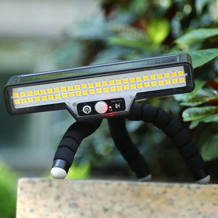 Solar-Powered Outdoor Motion-Sensor Lighting Lamp, Spec: Warm Light(Octopus)