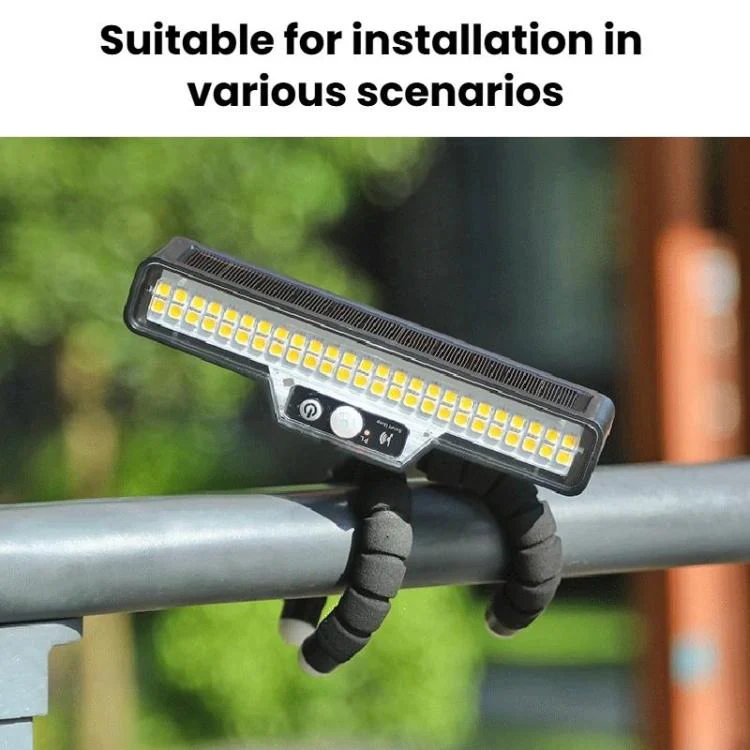 Solar-Powered Outdoor Motion-Sensor Lighting Lamp, Spec: Warm Light(Octopus) - Image 6